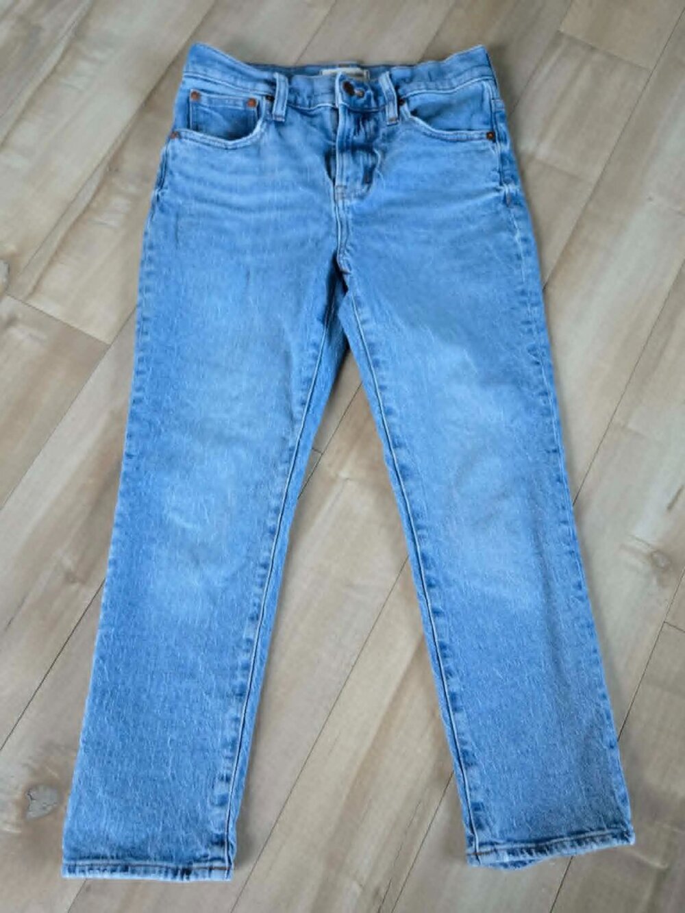 Madewell The Perfect Vintage Straight Jean in Lunar Wash Size 24